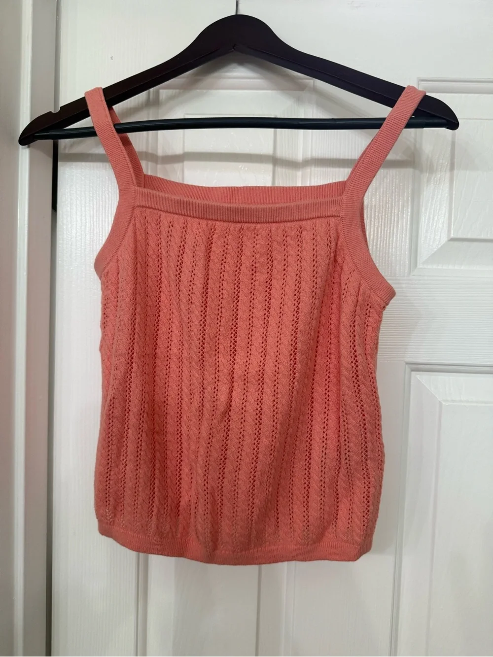 GAP Coral Knit Tank & Cardigan Set - Coral Peach